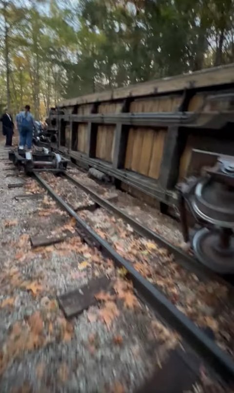 Video footage shot on scene by a guest shows the train on its side. As a state investigation into the cause continues, park officials have not disclosed the financial impact of the accident.